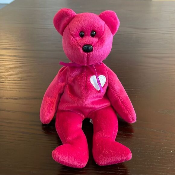 Valentina the Valentine Bear - 1999 Ty Original Beanie Baby 9” Great Condition - Picture 6 of 8